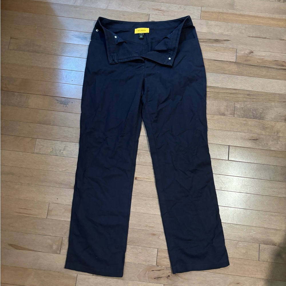 St. John Navy Blue Trousers